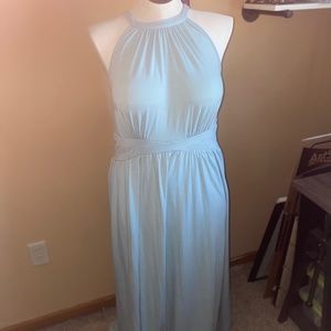 Rusty blue or baby blue long dress size 2xl